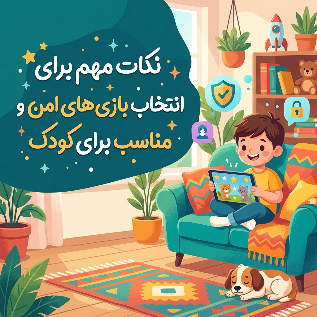 نکات مهم برای انتخاب بازی‌های امن و مناسب برای کودک